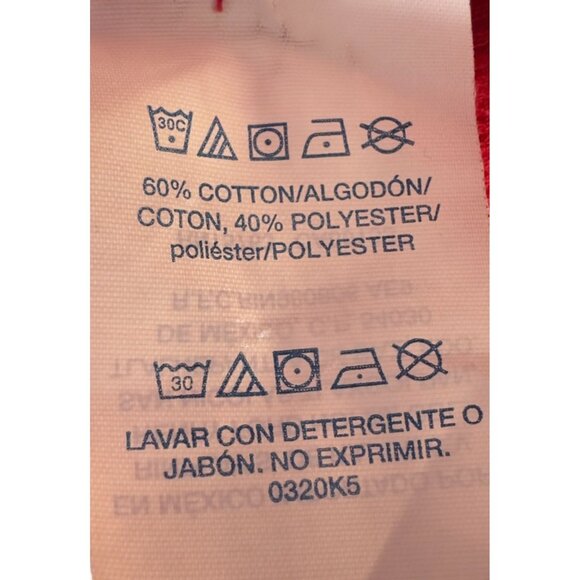 Polo Ralph Lauren Shirt Men M Red Waffle Knit Thermal Long Sleeve Tuxedo Bear - Picture 6 of 9